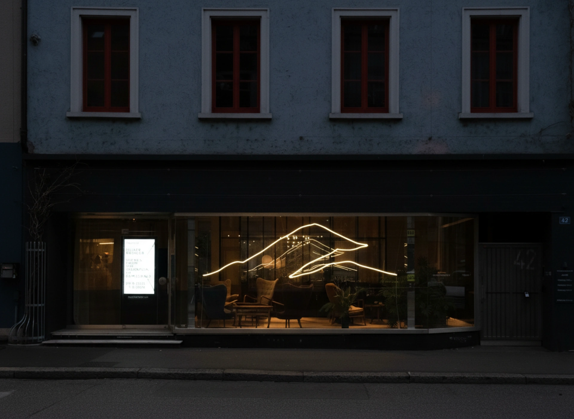 OHO Office Basel Nighttime